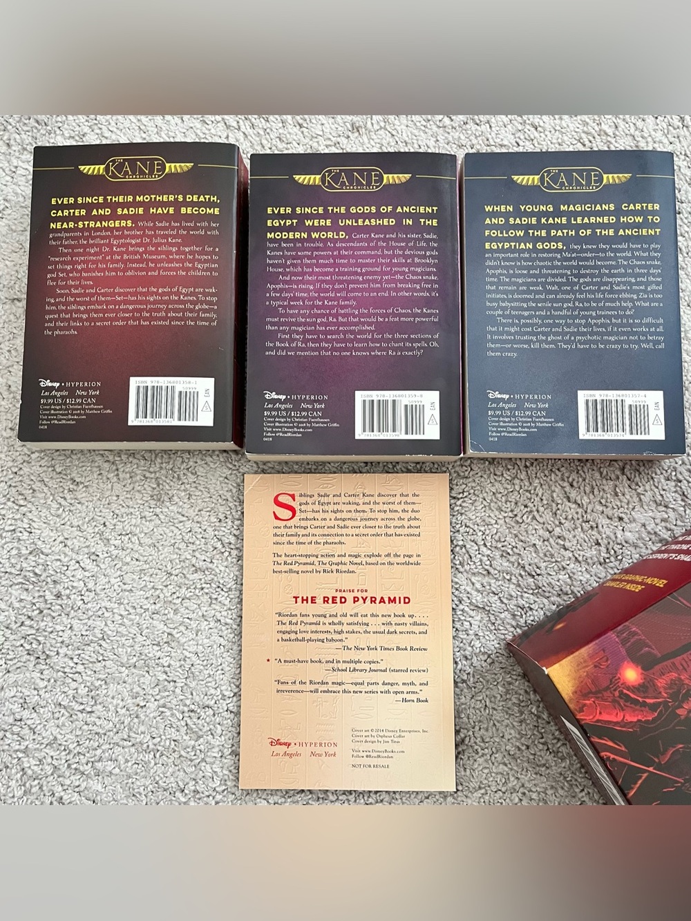 Disney Rick Riordan Kane Chronicles Box Set - Egyptian Mythology - Picture 5 of 15